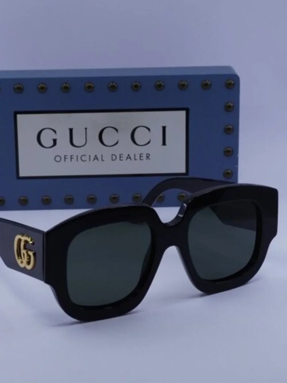 Gucci GG1546S 001 Square Sunglasses - Black / Grey